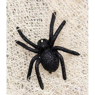 Black Glitter Spider Ornament - The Fox Decor